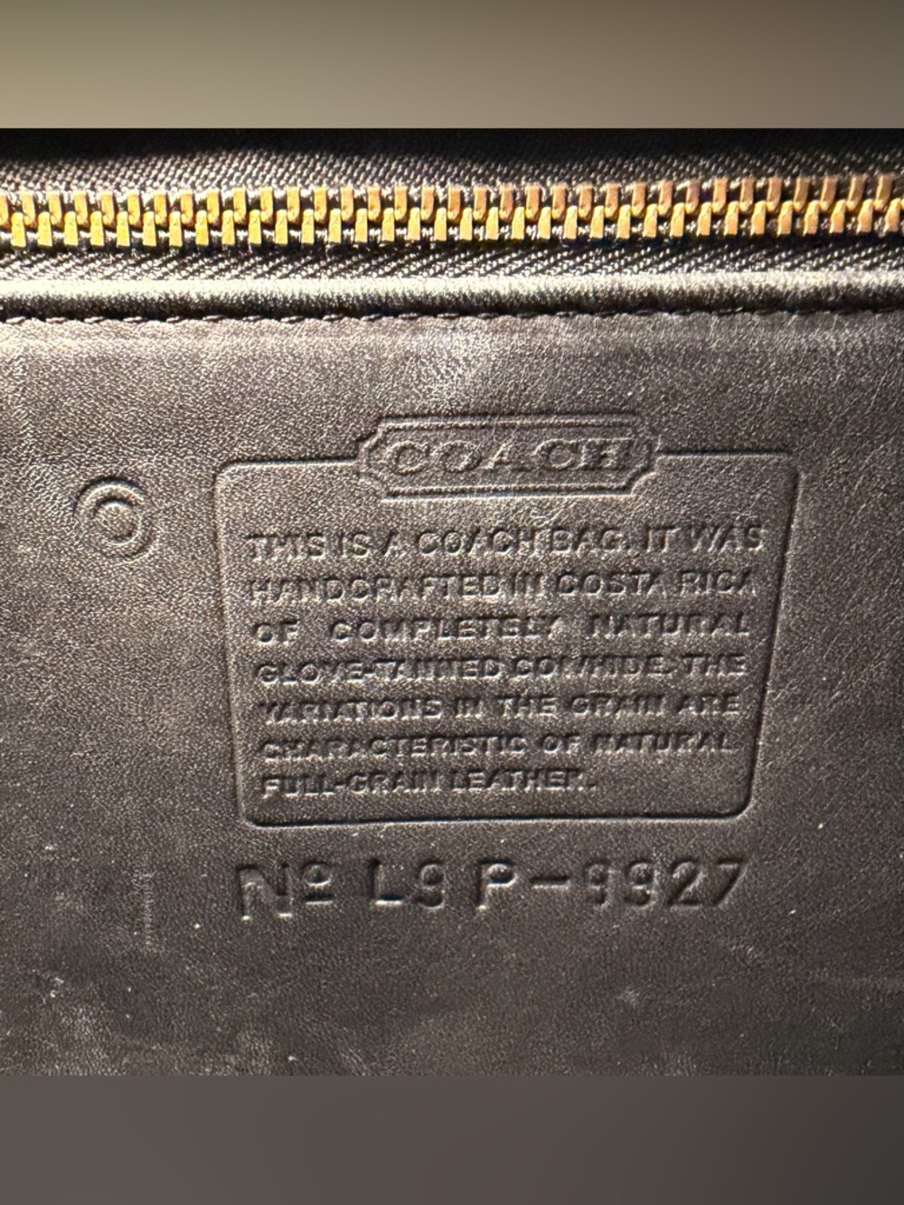 Vintage COACH Willis Top Handle Black Crossbody Costa Rica 9927 EUC - Picture 9 of 17